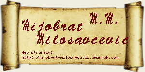 Mijobrat Milosavčević vizit kartica
